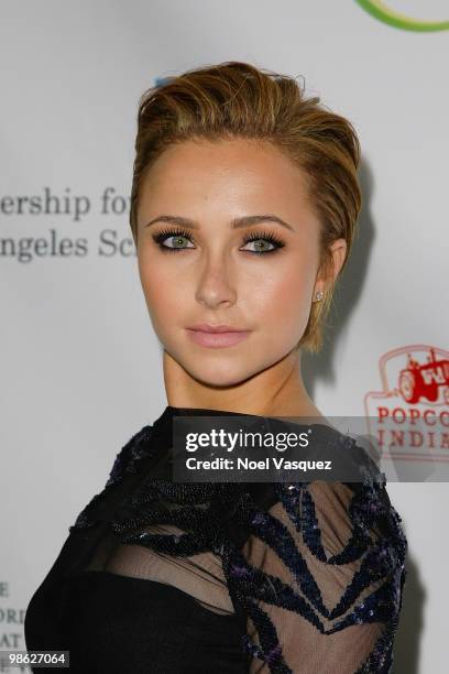 Hayden Panetierre attends James Cameron's Star-Studded Green Carpet VIP reception for Earth Day at the JW Marriott Los Angeles at L.A. LIVE on April...