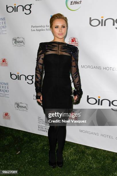 Hayden Panetierre attends James Cameron's Star-Studded Green Carpet VIP reception for Earth Day at the JW Marriott Los Angeles at L.A. LIVE on April...