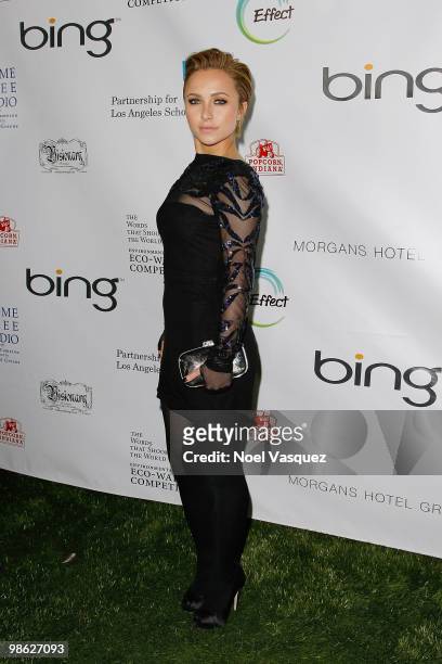 Hayden Panetierre attends James Cameron's Star-Studded Green Carpet VIP reception for Earth Day at the JW Marriott Los Angeles at L.A. LIVE on April...