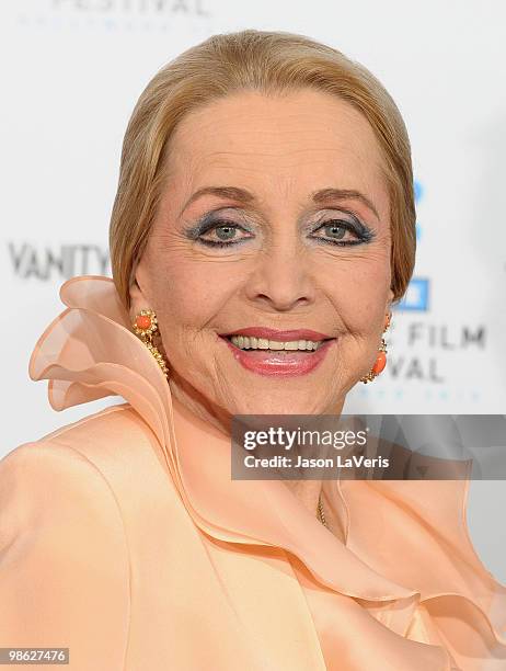 Actress Anne Jeffreys attends the 2010 TCM Classic Film Festival opening night gala and premiere of "A Star is Born" at Grauman's Chinese Theatre on...