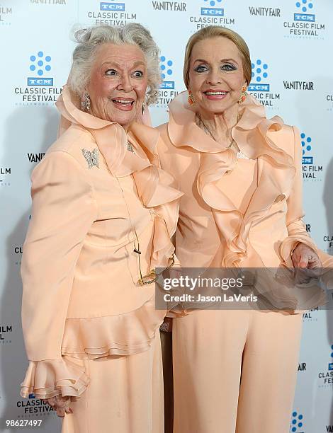 Actresses Ann Rutherford and Anne Jeffreys attend the 2010 TCM Classic Film Festival opening night gala and premiere of "A Star is Born" at Grauman's...