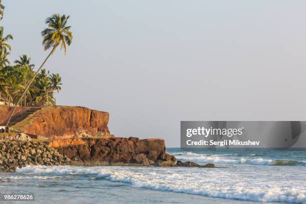 varkala beach - varkala beach stock pictures, royalty-free photos & images