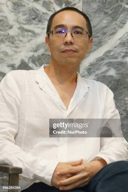 The Thai film director Apichatpong Weerasethakul during the presentation a retrospective that the Spain Moving Images festival in Madrid. Spain. June...