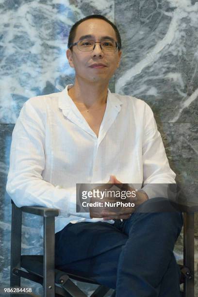 The Thai film director Apichatpong Weerasethakul during the presentation a retrospective that the Spain Moving Images festival in Madrid. Spain. June...