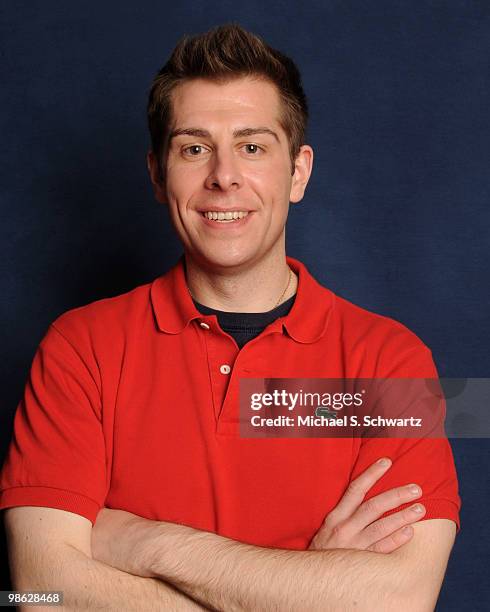 Comedian Ryan Reiss poses at The Ice House Comedy Club on April 22, 2010 in Pasadena, California.