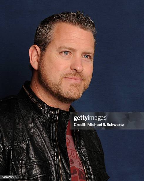 Comedian Jason Collings poses at The Ice House Comedy Club on April 22, 2010 in Pasadena, California.