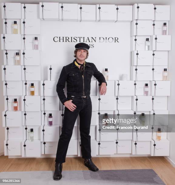 Luke Day attends the Maison Christian Dior Dinner at the Maison Christian Dior Apartment at Place Vendome on June 27, 2018 in Paris, France.
