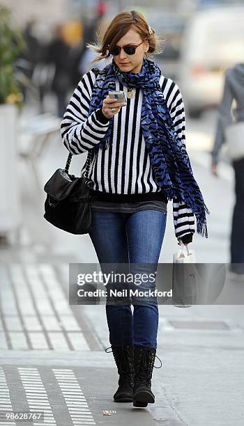 Fearne Cotton sighting on April 23, 2010 in London, England.