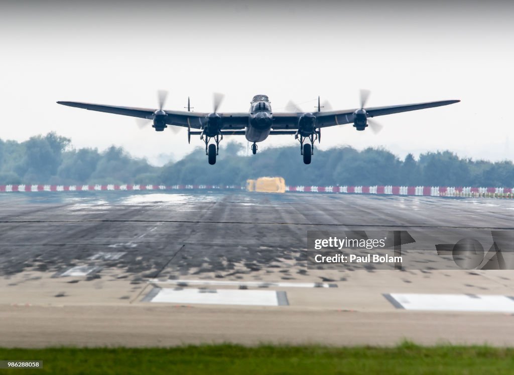 Lancaster Bomber taking off