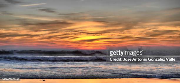 puesta de sol 4 (costa ballena) - puesta de sol - fotografias e filmes do acervo