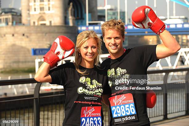 Holly Branson and Sam Branson attend a photocall for the 2010 Virgin London Marathon on April 23, 2010 in London, England.