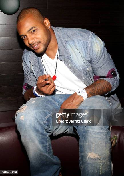Player Larry Johnson attends The Official After Party For Earth Day New York at Greenhouse on April 22, 2010 in New York City.