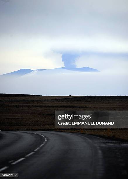 Ash and smoke bellow from the Eyjafjallajökull volcano as the volcano is seen from Vestmannaeyjar, Iceland, on April 20, 2010. The volcanic ash cloud...