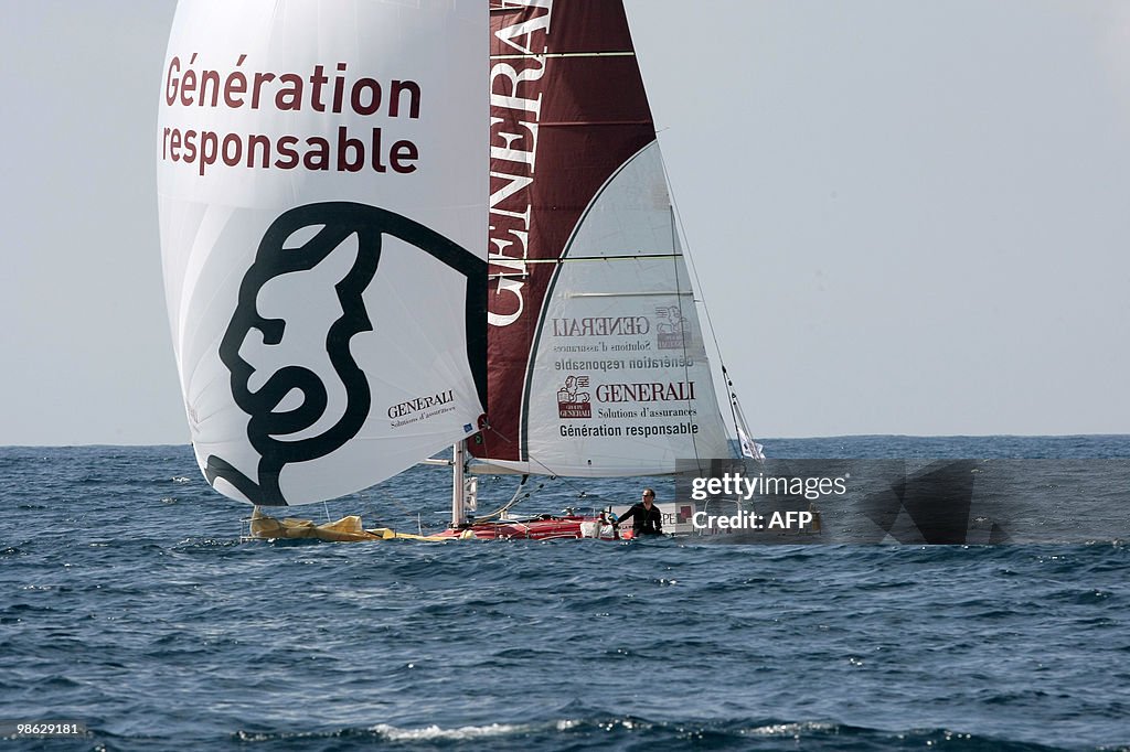 French skippers Yann Elies and Jeremie B