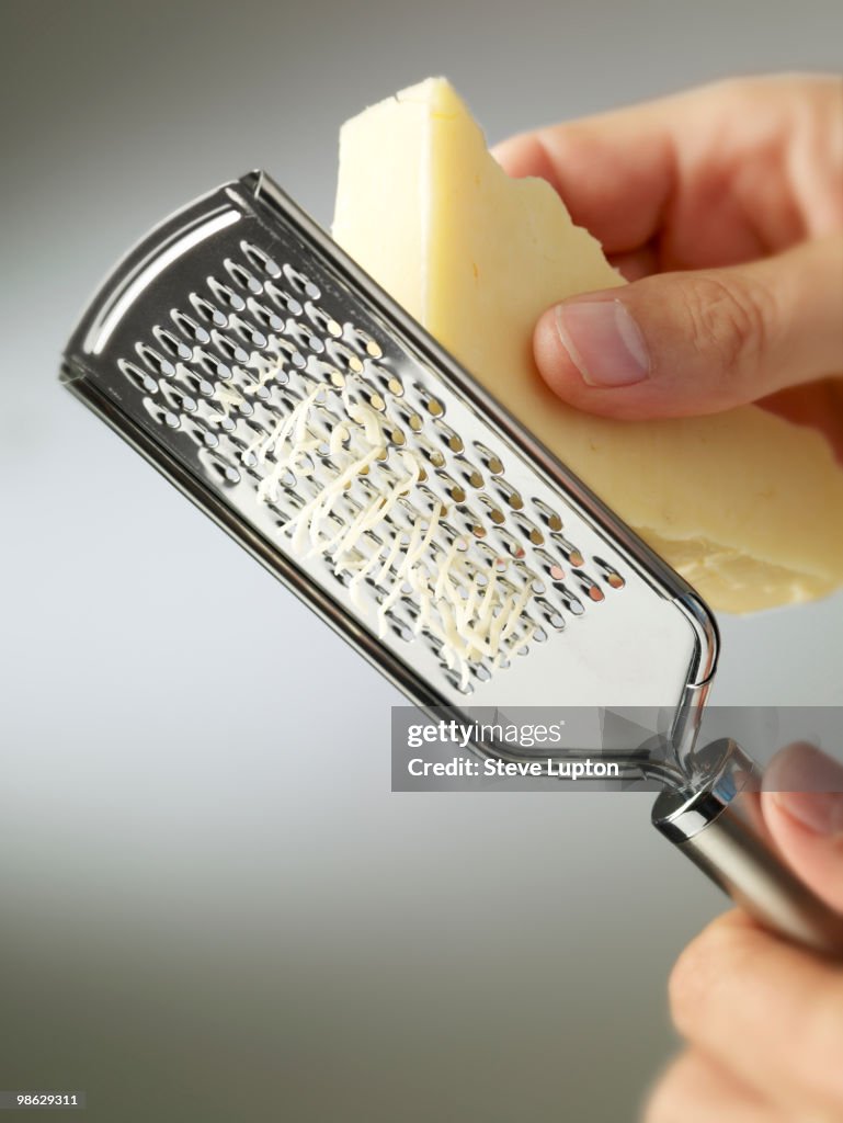 Grating Cheese with a Cheese Grater