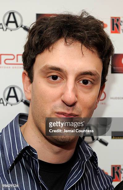 Writer/director Michael Zimbalist attends a party hosted by American Apothecary at the Hudson Terrace on April 22, 2010 in New York City.