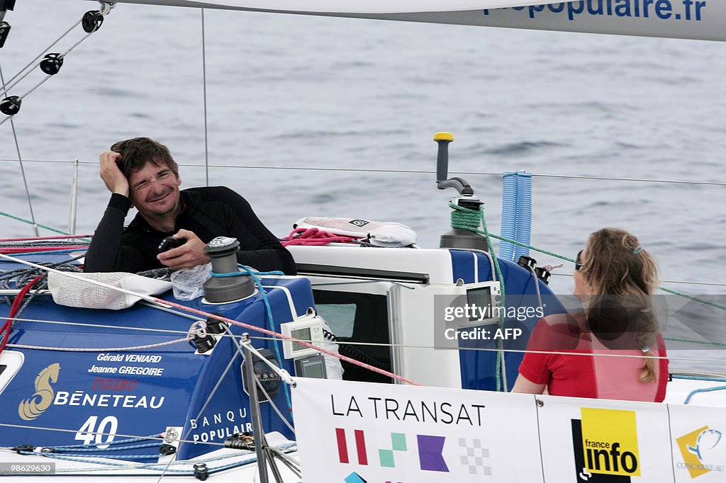 French skippers Jeanne Gregoire and Gera