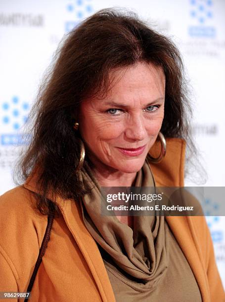 Actress Jacqueline Bisset arrives at the TCM Classic Film Festival's gala opening night world premiere of the newly restored film "A Star Is Born" at...