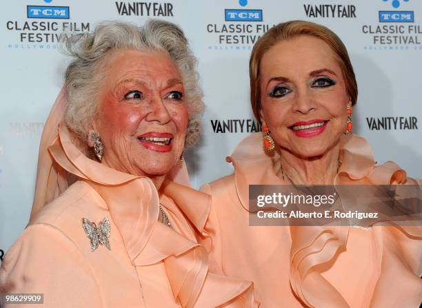 Actress Ann Rutherford and actress Anne Jeffreys arrive at the TCM Classic Film Festival's gala opening night world premiere of the newly restored...