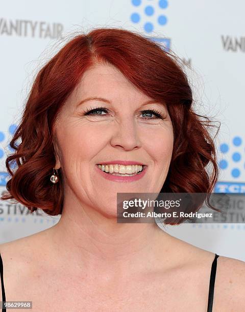 Actress Kate Flannery arrives at the TCM Classic Film Festival's gala opening night world premiere of the newly restored film "A Star Is Born" at...