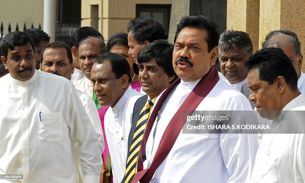 Sri Lankan President Mahinda Rajapakse i