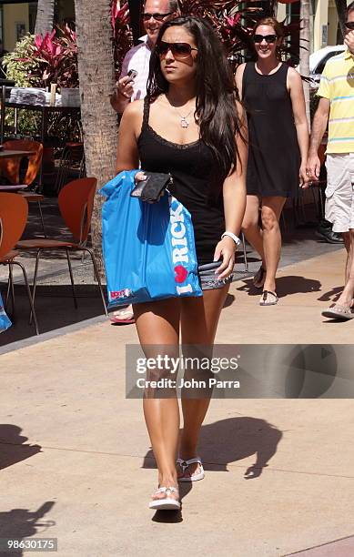 Sammi "Sweetheart" Giancola is seen on April 22, 2010 in Miami Beach, Florida.