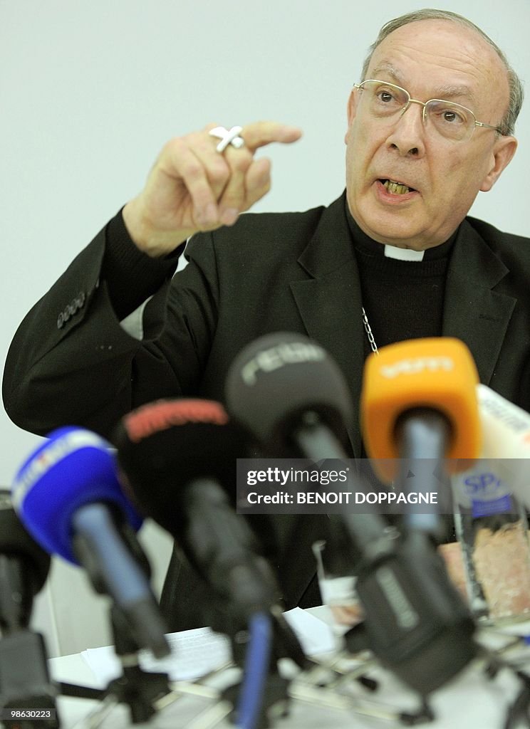 Belgium's Archbishop Andre-Joseph Leonar
