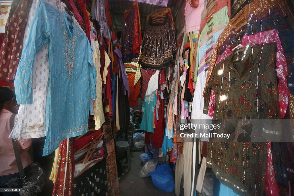 A view of the Janpath Stalls In Delhi