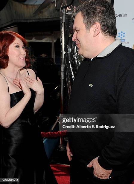 Actress Kate Flannery and actor Jeff Garlin arrives at the TCM Classic Film Festival's gala opening night world premiere of the newly restored film...