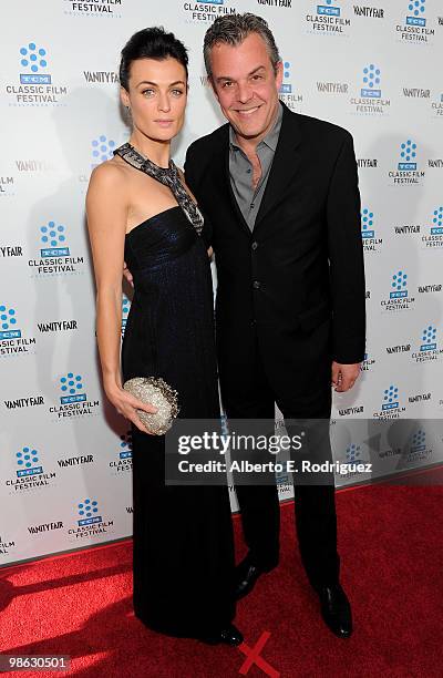 Lyne Renee and actor Danny Huston arrive at the TCM Classic Film Festival's gala opening night world premiere of the newly restored film "A Star Is...