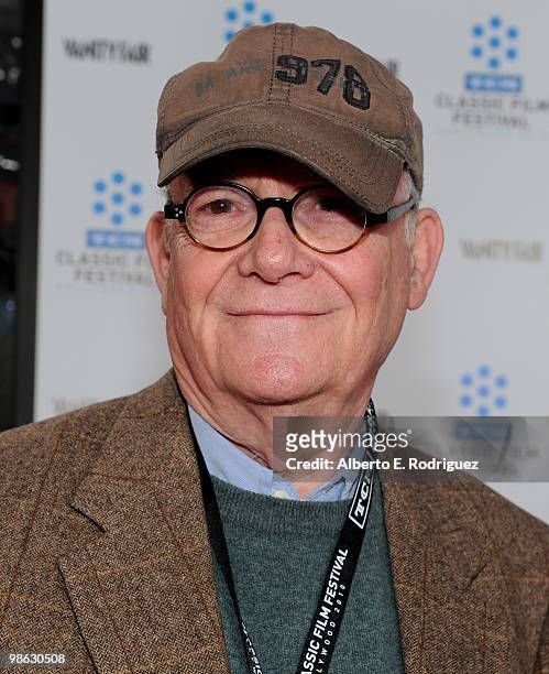 Actor Buck Henry arrives at the TCM Classic Film Festival's gala opening night world premiere of the newly restored film "A Star Is Born" at...