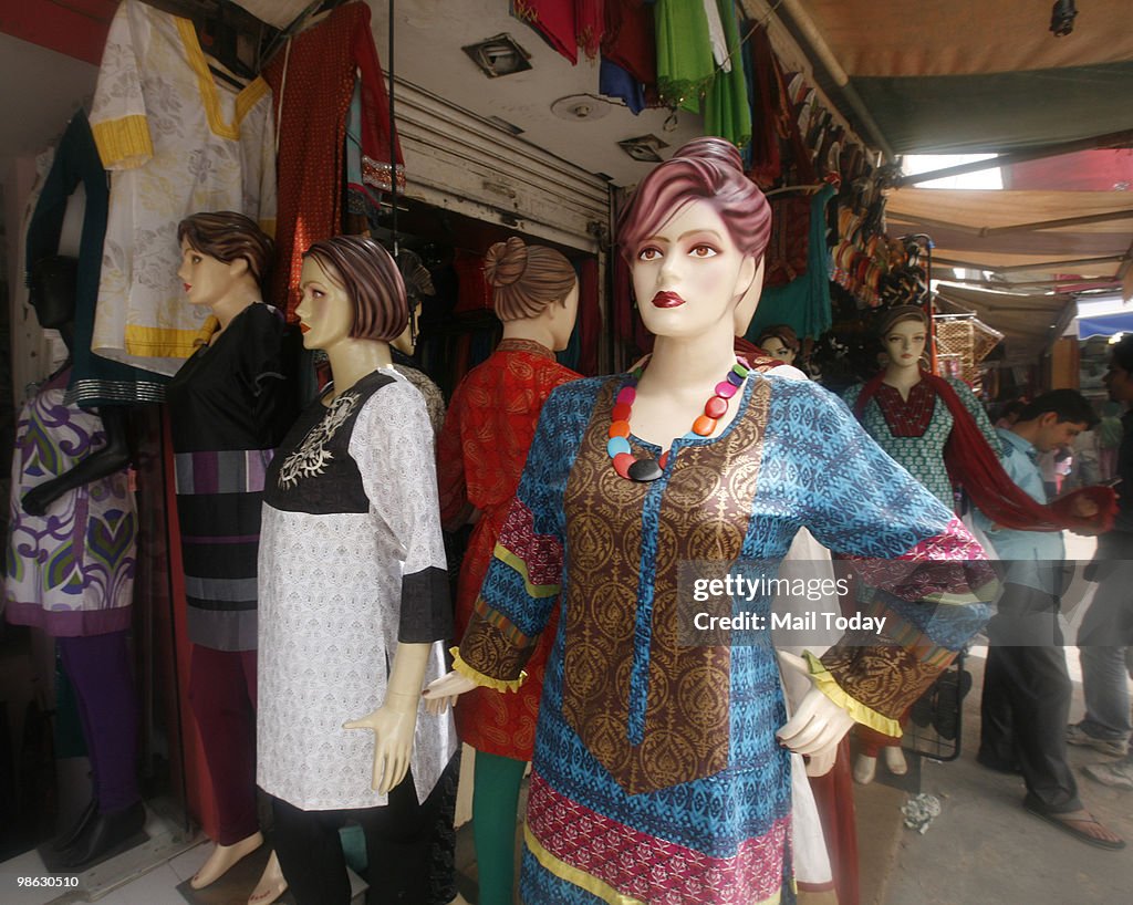 A view of the Lajpath Nagar Market In Delhi