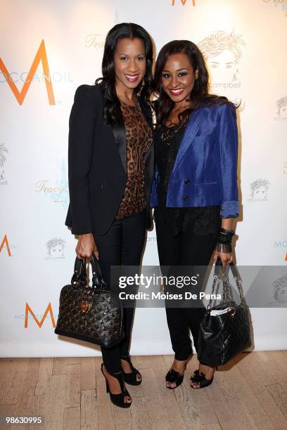 Dr. Michelle Callahan and Janell Snowden attends the "Cuts Of Our Infirmities" book launch party>> at the Tracy Reese Boutique on April 22, 2010 in...