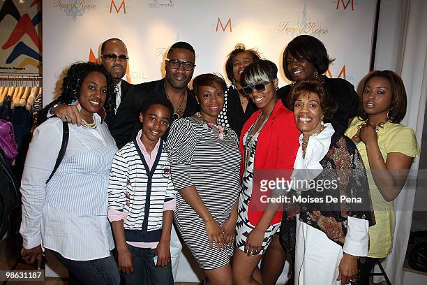 Kieth Cambell and family attends the "Cuts Of Our Infirmities" book launch party at the Tracy Reese Boutique on April 22, 2010 in New York City.