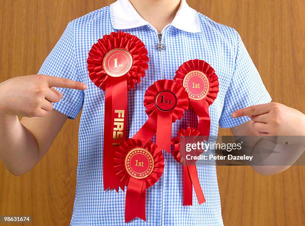 over achieving school girl - at attention stock pictures, royalty-free photos & images