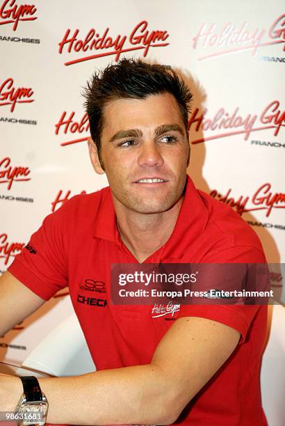 Fonsi Nieto attends 'Expofranquicia' on April 23, 2010 in Madrid, Spain. Nieto and Guerra are the ambassadors of 'Holiday Gym'.