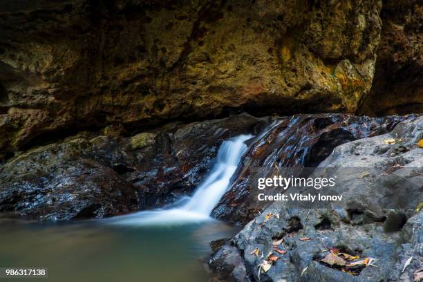 pam bok waterfall, pai, thailand - pai stock-fotos und bilder