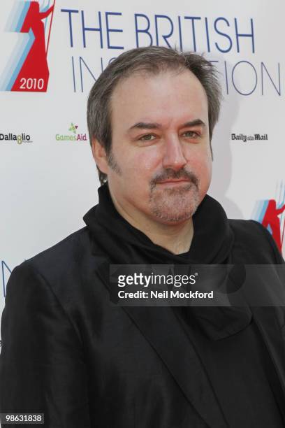 Composer and Conductor, David Arnold arrives for The British Inspiration Awards on April 23, 2010 in London, England.