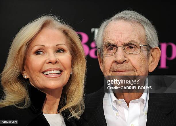 Actor Tom Bosley and his wife actress Patricia Carr arrive at the premiere of "The Back-up Plan" in Westwood, California, on April 21, 2010. AFP...