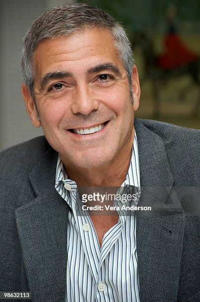George Clooney at "The Men Who Stare At Goats" press conference at the Dorchester Hotel on October 14, 2009 in London, England.