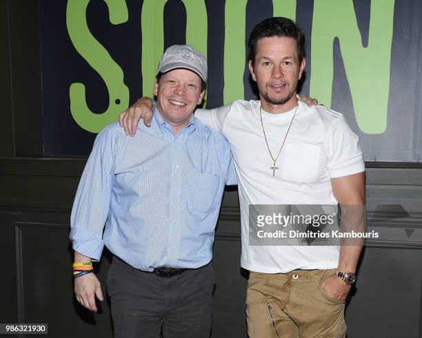 Paul Wahlberg and Mark Wahlberg attend the Ocean Resort Casino opening weekend ribbon cutting ceremony on June 28, 2018 in Atlantic City, New Jersey.