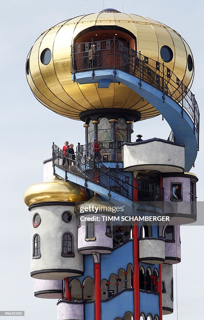The Hundertwasser Tower, built by Austri