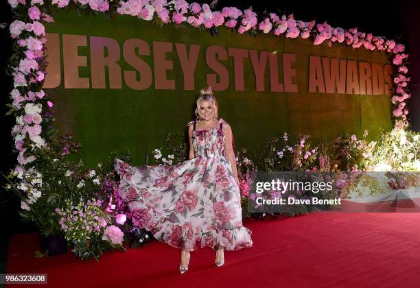 Tallia Storm attends the 2nd annual Jersey Style Awards in association with Bentley Motors, Chopard and Ortac Aviation to celebrate the best of art,...