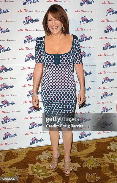 Patricia Heaton arrives at BritWeek's Save The Children And Virgin Unite Charity Event at the Beverly Wilshire hotel on April 22, 2010 in Beverly...