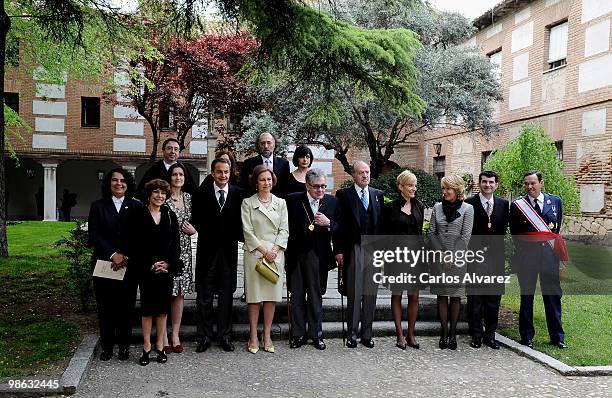 Spanish culture Minister Angeles Gonzalez Sinde , President Jose Luis Rodriguez Zapatero, Queen Sofia of Spain, Mexican writer Jose Emilio Pacheco,...