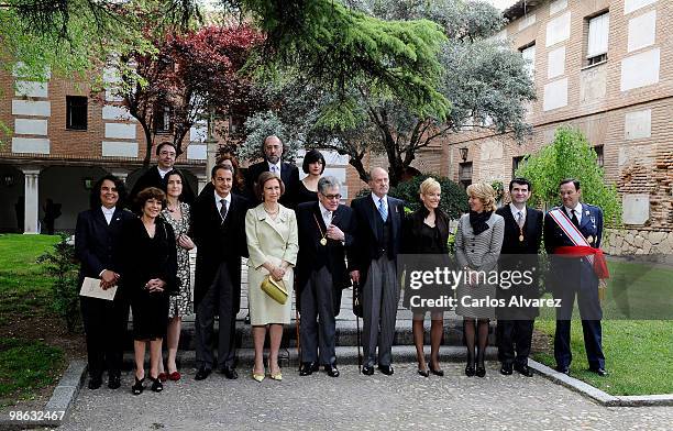 Spanish culture Minister Angeles Gonzalez Sinde , President Jose Luis Rodriguez Zapatero, Queen Sofia of Spain, Mexican writer Jose Emilio Pacheco,...