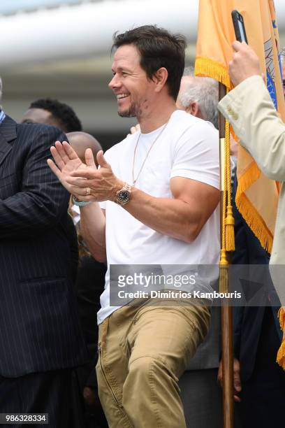 Mark Wahlberg attends the Ocean Resort Casino opening weekend ribbon cutting ceremony on June 28, 2018 in Atlantic City, New Jersey.