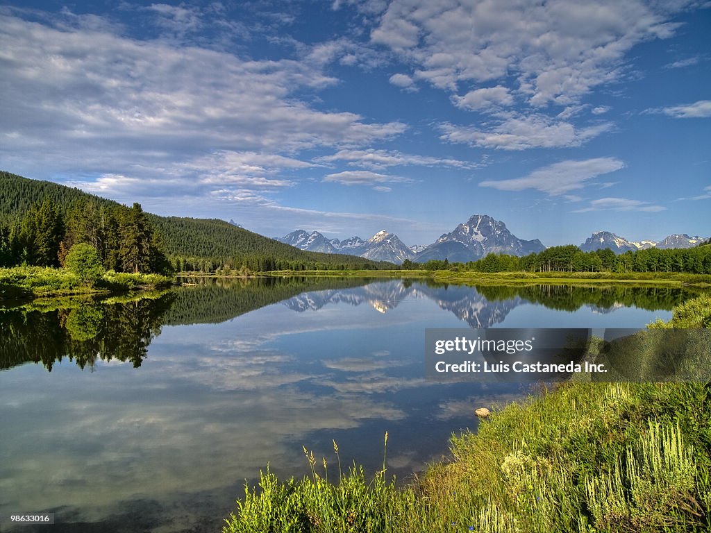 Oxbow Bend of Snake River. Wyoming