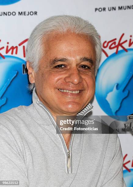 Rock in Rio' founder Roberto Medina presents 'Rock in Rio-Madrid 2010' program for children, at Baby Deli on April 23, 2010 in Madrid, Spain.