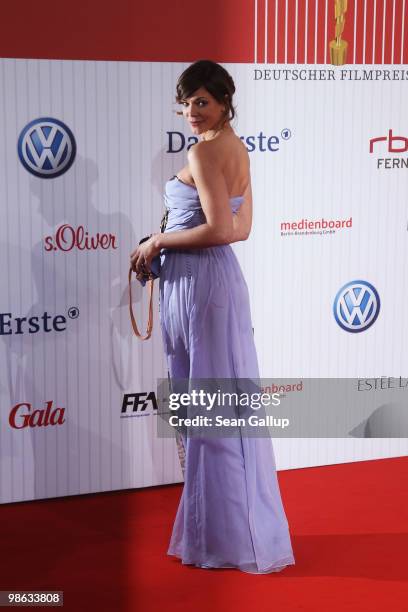 Jessica Schwarz attends the German film award at Friedrichstadtpalast on April 23, 2010 in Berlin, Germany.